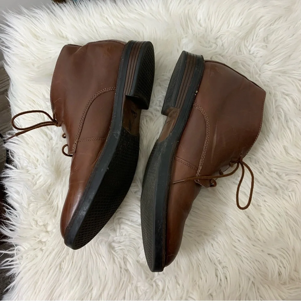 Clarks Men's Paulson Mid Brown Leather Casual Boots Size 12